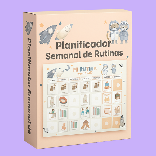 🗓️ Planificador Semanal Infantil de Rutinas + 210 Tarjetas de Tareas